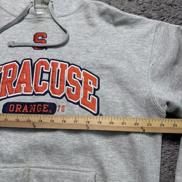 Vintage Syracuse Hoodie Mens XL Gray Pullover Long Sleeve Embroidered Logo - Picture 12 of 14